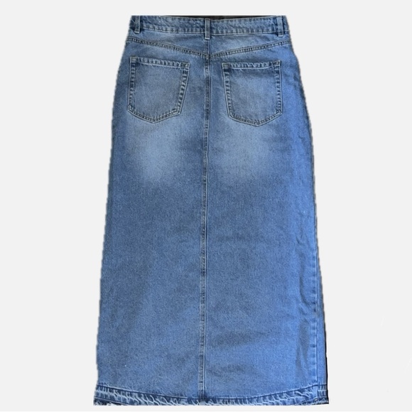 Long Denim Skirt - Picture 5 of 7